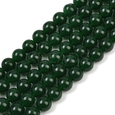 Dyed Natural White Jade Imitation Malaysia Jade Beads Strands LS-G-C270-B01-8mm-1