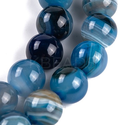 Natural Striped Agate/Banded Agate Beads X-AGAT-8D-8A-1