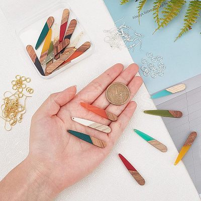 DIY Teardrop Dangle Earring Making Kits DIY-OC0006-32-1