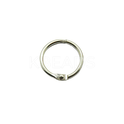Iron Loose Leaf Book Binder Hinged Rings LS-SCRA-PW0004-124D-1
