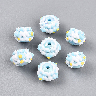 Opaque Acrylic Beads SACR-YW0002-01D-1