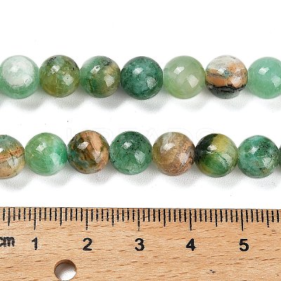 Natural Green Line Jasper Beads Strands G-B128-A03-03-1