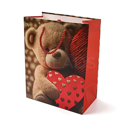 4 Colors Valentine's Day Love Paper Gift Bags CARB-D014-01I-1