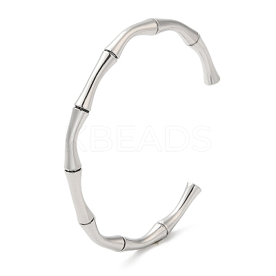 Non-Tarnish 304 Stainless Steel Cuff Bangles BJEW-H588-01P-1