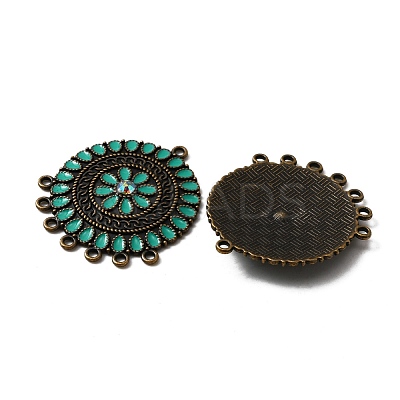 Tibetan Style Alloy Enamel Chandelier Components Links ENAM-WH0054-56A-1