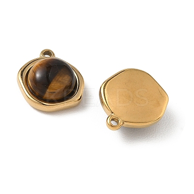 Natural Tiger Eye Pendants STAS-G397-01G-03-1