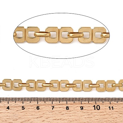 304 Stainless Steel Rectangle Link Chains CHS-Z007-13G-1
