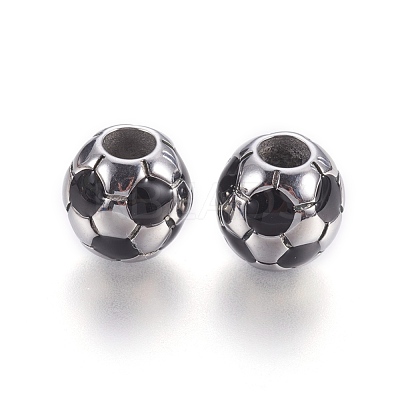 304 Stainless Steel Enamel European Beads STAS-P212-16P-1