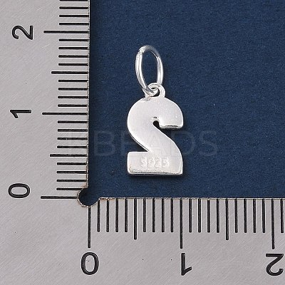 Number Series 925 Sterling Silver Charms LS-STER-Q002-01C-1