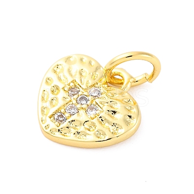 Brass Micro Pave Cubic Zirconia Pendants KK-D325-42G-1