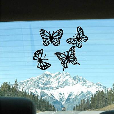 4Pcs 4 Styles PET Waterproof Self-adhesive Car Stickers DIY-WH0308-225A-096-1