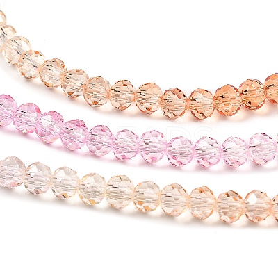 Transparent Painted Glass Beads Strands X-DGLA-A034-T3mm-A20-1