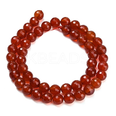 Natural Carnelian Beads Strands G-C280-B10-8mm-1