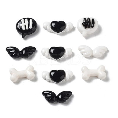 Opaque Resin Cabochons CRES-M026-03-1