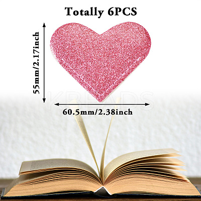 Glitter PU Lerther Bookmark AJEW-TAC0040-03D-1