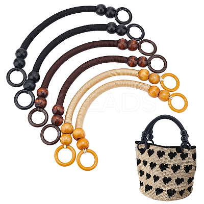 6Pcs 3 Colors Nylon Bag Handle FIND-PH0007-02-1