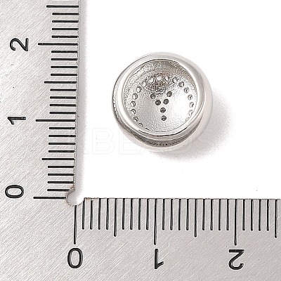 Rack Plating Brass & Clear Cubic Zirconia Pendants KK-Z047-07P-Y-RS-1