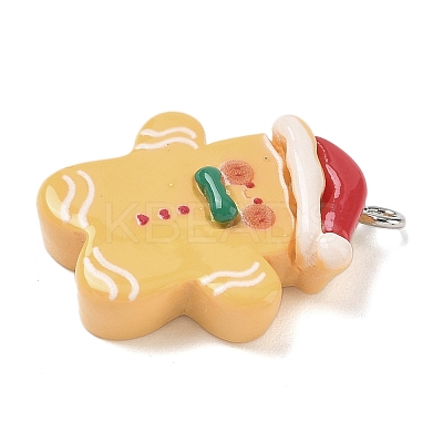 Christmas Theme Opaque Resin Pendants RESI-I344-02P-01-1