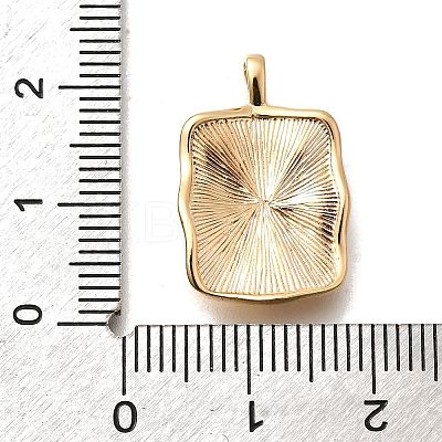 Brass Micro Pave Cubic Zirconia Pendants KK-M318-37G-1