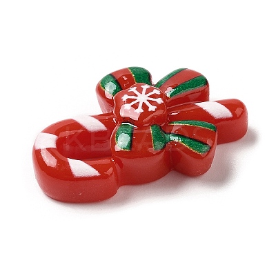 Christmas Theme Opaque Resin Cabochons RESI-E043-01Q-1