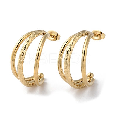 304 Stainless Steel Stud Earrings STAS-Z052-18G-1