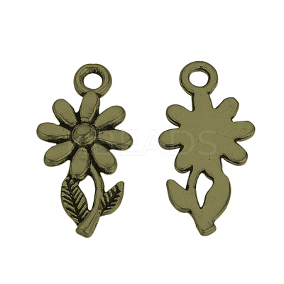 Tibetan Style Alloy Pendants TIBEP-Q064-158AB-NR-1