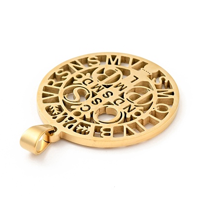 201 Stainless Steel Pendant STAS-E015-14G-1
