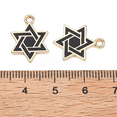 Alloy Enamel Pendants ENAM-G235-09G-01-1