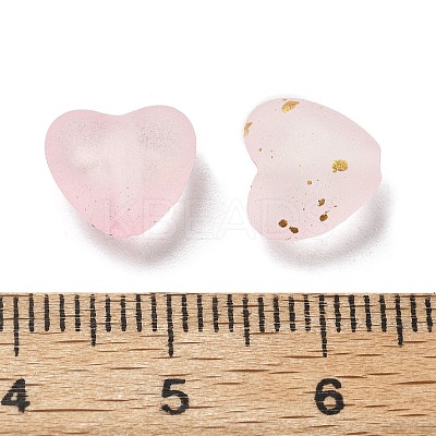 Frosted Transparent Acrylic Beads OACR-F013-02-1