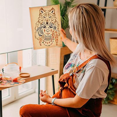 Large Plastic Reusable Drawing Painting Stencils Templates DIY-WH0202-483-1