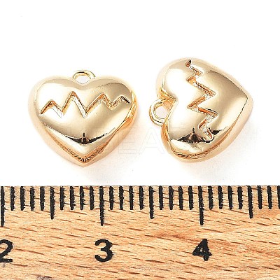 Rack Plating Brass Charms KK-K333-76G-1