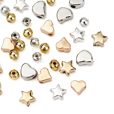 DIY Heart & Star Beads Bracelet Making Kit DIY-YW0004-30-1