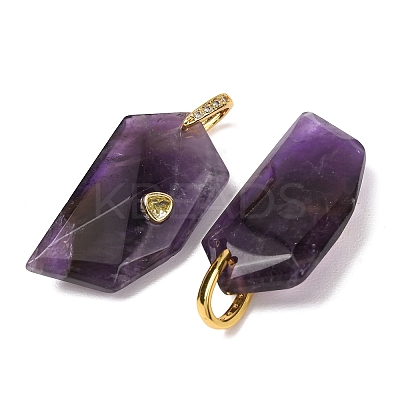 Natural Amethyst Pendants GG-CBA51ED-04G-02-1