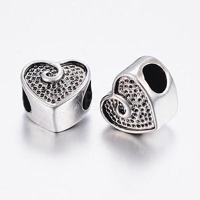 304 Stainless Steel European Beads STAS-E131-03AS-1