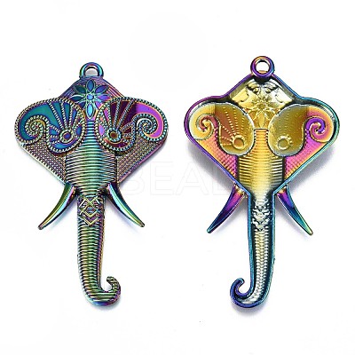 Plated Alloy Big Pendants PALLOY-N156-014-RS-1