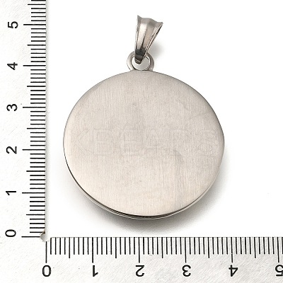 304 Stainless Steel Pendants STAS-K294-03AS-1