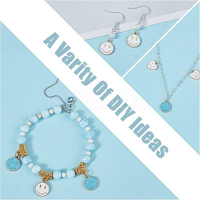 96Pcs 16 Style Alloy Enamel Charms ENAM-FH0001-39-1
