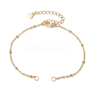 304 Stainless Steel Satellite Chain Bracelet Making AJEW-JB01277-01-1