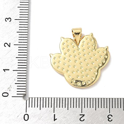 Brass Resin Pendants KK-L239-069G-1
