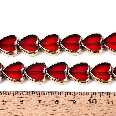 Electroplate Glass Beads Strands X-EGLA-T021-23A-1