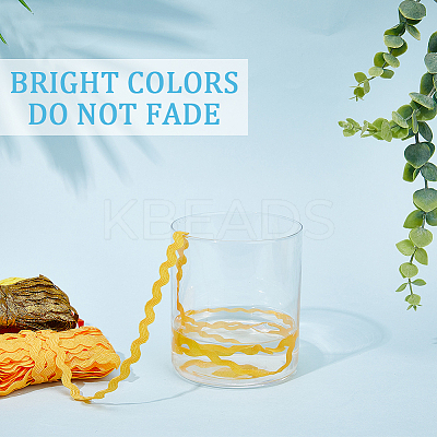50M 4 Colors Wave Bending Fringe Trim OCOR-GF0003-49-1
