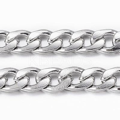 Tarnish Resistant 304 Stainless Steel Cuban Link Chains CHS-H009-14P-1