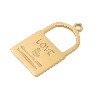 304 Stainless Steel Pendants STAS-I325-122G-1