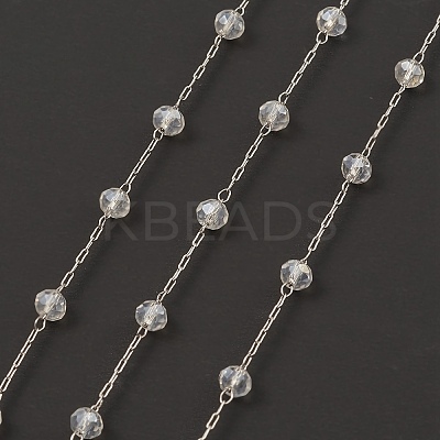 Glass Round Beaded Chains CHS-B003-04A-1