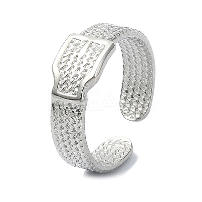 304 Stainless Steel Cuff Rings RJEW-M019-16P-1