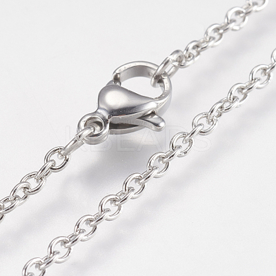 Non-Tarnish 304 Stainless Steel Necklaces NJEW-I208-01P-1