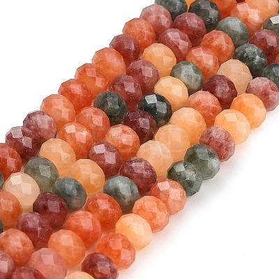 Faceted Dyed Natural White Jade Beads Strands GG-CBAE966-01B-L-1