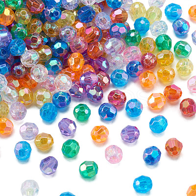1080Pcs 12 Style Transparent Acrylic Beads PACR-TA0001-11-1