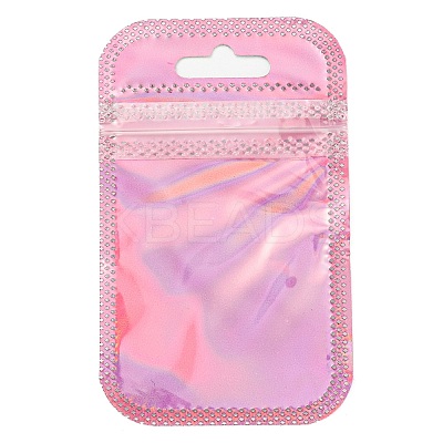 Plastic Glitter Holographic Packaging Yin-yang Resealable Bags OPP-D003-04A-1
