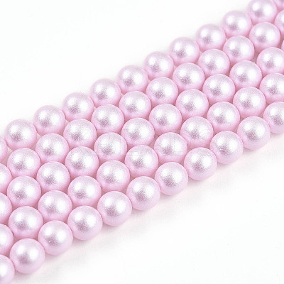 Baking Paint Pearlized Glass Pearl Bead Strands HY-N002-5mm-C03-1
